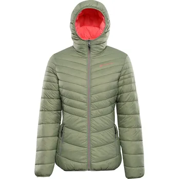 Dámská větrovka Dámská oboustranná bunda ALPINE PRO EROMA zelená/růžová XXL