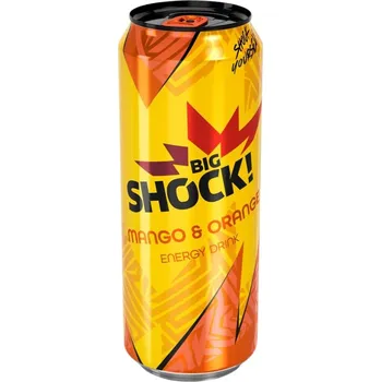 Energetický nápoj Big Shock! Mango-Orange 500 ml