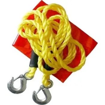 Tažné lano Tažné lano s karabinami a praporkem do 3000 kg (MMTA155007, 01232)
