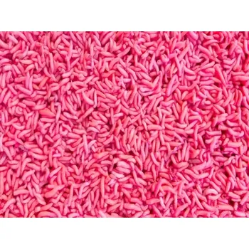 Krmivo pro rybičky ČERV ŽIVÝ PINKA FLUO RŮŽOVÁ 1L