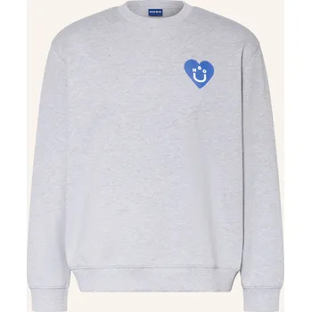 Dámská mikina Hugo Dámská Oversized Mikina Crew, světle šedá / modrá /...