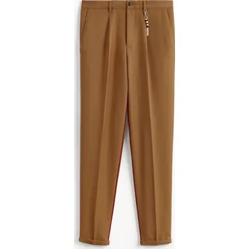 Pánské kalhoty Celio Vlněné kalhoty Nozip 1061250 Hnědá 40/34