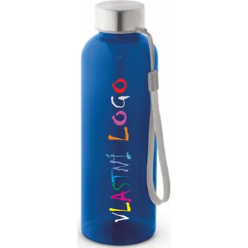 Láhev ON-DESIGN Láhev s lesklým průsvitným povrchem ENDERS M s potiskem Barva: modrá