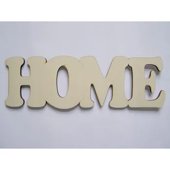 Vánoční dekorace Dřevěný výřez nápis HOME č.1 vel.2