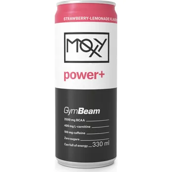 Anabolizér Moxy power+ Energy Drink 330 ml jahodová limonáda 330 ml