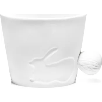 Porcelánový hrneček s ocáskem - králík