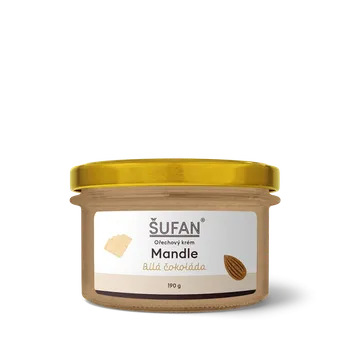 ŠUFAN s.r.o. Mandle s bílou čokoládou - 190 g