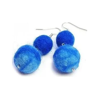 Náušnice Prosperk Náušnice vlněné Barva: Zelená