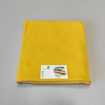 Moraviatex Balíček 1 metr - Žebro elastické, lehce počesaná jedna strana, žlutý šafrán (0,28kg)