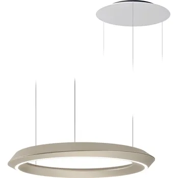 Lodes Tidal, kulaté závěsné svítidlo LED 33W 3000K, champagne/bílá, průměr 60cm, TRIAC