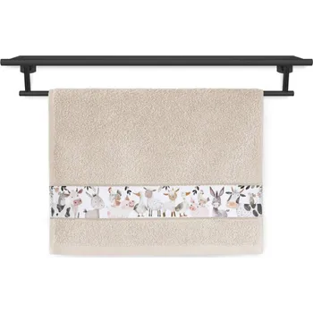 Dětský ručník RUJANA 30x50 Veselá farma béžová 400g