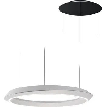 Lodes 19928 1027 Tidal Adjustable, kulaté závěsné stahovací svítidlo LED 33W 2700K, matná bílá/černá, průměr 60cm, DALI