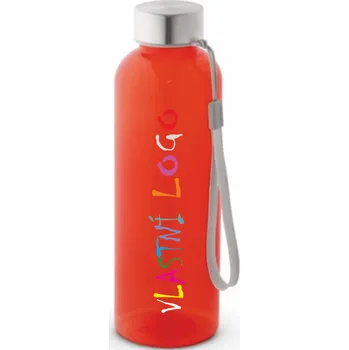 Láhev ON-DESIGN Láhev s lesklým průsvitným povrchem ENDERS M s potiskem Barva: červená