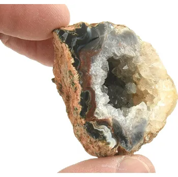 Sběratelství Geoda peříčkový achát z Brazílie 48g