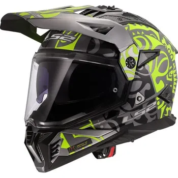 Helma na motorku LS2 Enduro moto přilba MX702 PIONEER II RANGI Yellow