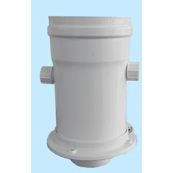 Kouřovod Příruba DN60/100, H-190mm, bílá - Al-koncentrická