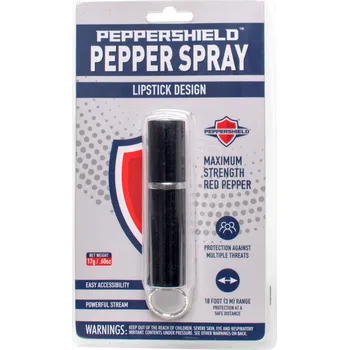 Sebeobrana PEPPER SHIELD Pepřový sprej Rtěnka - Černá -15 ML