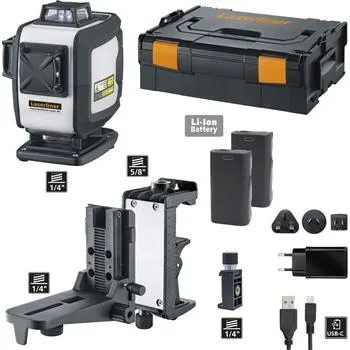 Měřící laser LASERLINER křížový laser PrecisionPlane 4G Pro 7,4 V 2,6 Ah (IEC) Li-Ion
