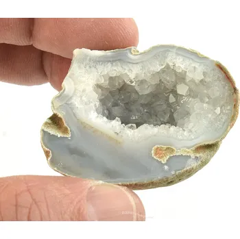 Přírodní kámen Geoda peříčkový achát (Brazílie 35g)