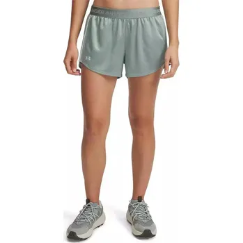 Pánské kraťasy Dámské tréninkové kraťasy UNDER ARMOUR-Tech Play Up Shine Shorts-GRN Zelená S