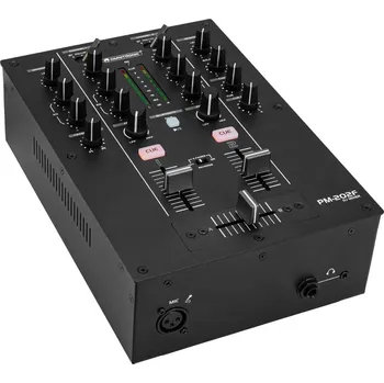 Mixážní pult Omnitronic PM-202F 2-kanálový DJ mixážní pult s filtrem a Bluetooth