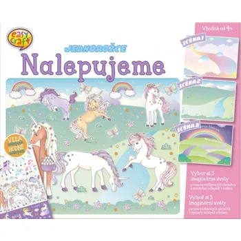 kreativní sada Majjam Kreativní tvoření - Obrázek z nálepek - Jednorožci
