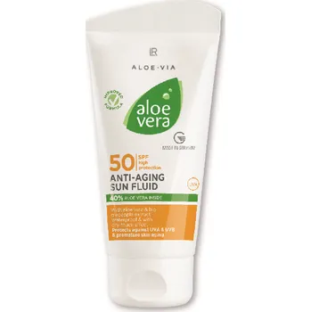 Přípravek na opalování LR Aloe Vera Sun SPF 50 Anti-aging opalovací fluid 50 ml