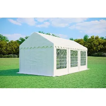Zahradní stan Párty stan 3x6m - PVC PREMIUM Ohnivzdorný barva Bílá