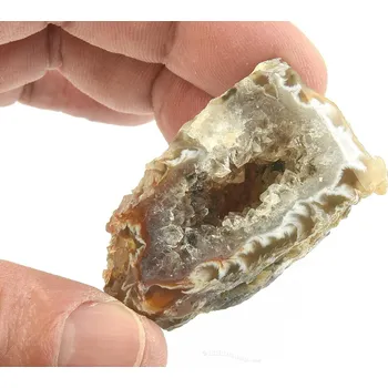 Přírodní kámen Geoda peříčkový achát (Brazílie 39g)