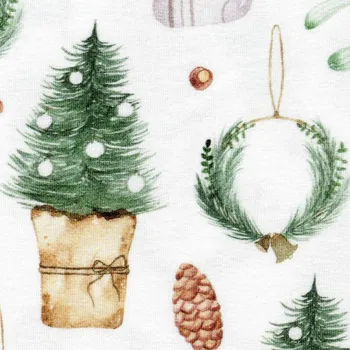 Dámské tričko Moraviatex Jednolíc elastický bavlna/Elastan 6% DIGI tisk Winter