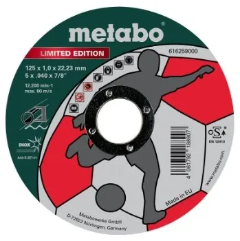Řezný kotouč Řezný kotouč Metabo 125×1,0×22,23, 10ks