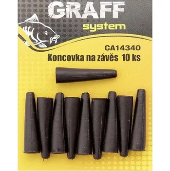 Graff Koncovka na závěs Černá, 3 ks