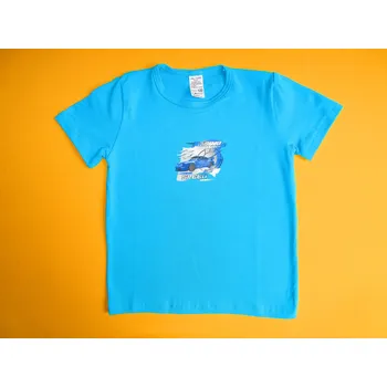 Arex, ČR Chlapecké tričko krátký rukáv Racing Speed 2 Barva: tyrkysově modrá, Velikost: 122