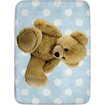 Koberec Kusový koberec ULTRASOFT Medvídek modrý Rozměr: 130x180 cm