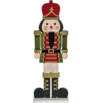 Vánoční dekorace Louskáček, dřevěná vánoční dekorace, 16 x 45 x 5,5cm