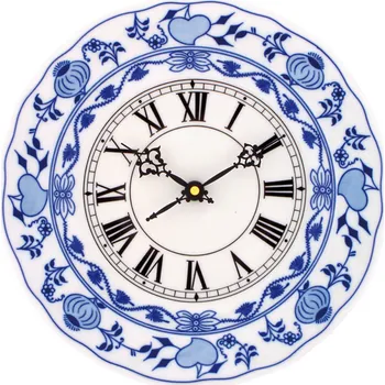 Hodiny Český porcelán Dubí Cibulák Hodiny plné 24cm Originál Český porcelán Dubí 24 cm