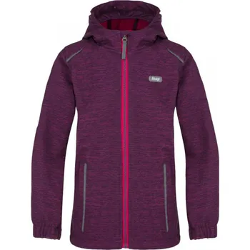 Pánská softshellová bunda Loap Lusk Dětská softshellová bunda L8121 Fuchsia Gr Juice Melange 152