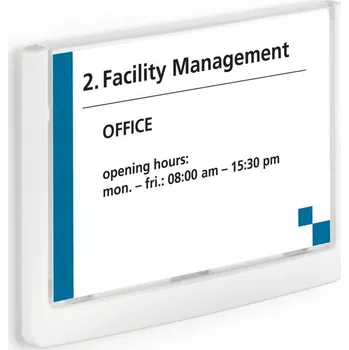 Durable 4861, orientační štítek CLICK SIGN 149x105,5 mm, bílá