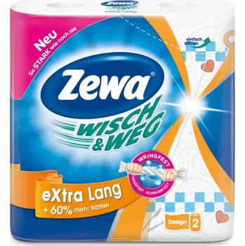 Utěrka Zewa Wisch & Weg , 2 vrstvé kuchyňské utěrky nejvyšší kvality, balení 2 role