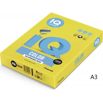 Barevný papír Mondi IQ Color barevný papír A3/80g intenzivní žlutá IG50, 500 ks