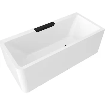 Vana CASCATA R MONOLITH obdélníková vana 180x80x60cm, kaskáda černá