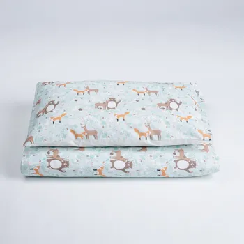 Povlečení Tulimese Povlečení lesní partička smetanová ROZMĚRY POVLAKU NA PEŘINU: ŽÁDNÝ POVLAK NA PEŘINU, ROZMĚRY POVLAKU NA POLŠTÁŘ: POVLAK NA POLŠTÁŘ 55X35 CM