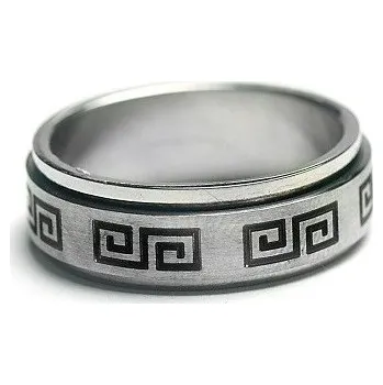 Šperk Prosperk Prsten ocelový ornament Velikost prstenů: 9 (EU: 59-61)