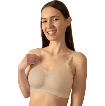 Těhotenská podprsenka BabyOno Kojící podprsenka TĚLOVÁ s krajkou 80-85E