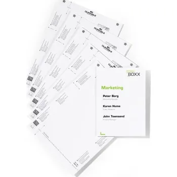 Kancelář DURABLE 4853, Door sign náhradní štítky pro informační tabulky, 10 štítků