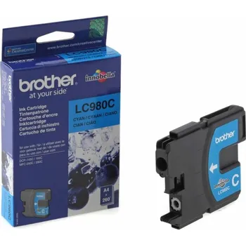 Počítač Inkoustová cartridge Brother LC-980C, azurová
