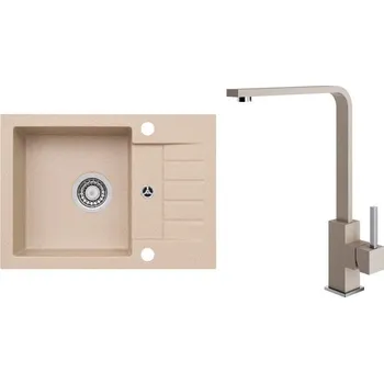Granitový dřez Set Alveus (dřez Niro 30 Beige 55 + baterie Afra Beige 55) SETA25385