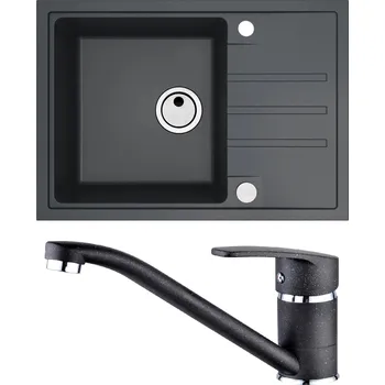 Granitový dřez Set Alveus (dřez Intermezzo 40 Black 91 + baterie Nina Black 91) SETA25246