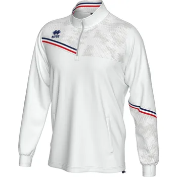 ERREA´ ERREA ELIAS Tréninková mikina BARVA: bílá - tmavě modrá - červená, Velikost: XXS Technická tréninková mikina s polovičním zipem a otvory na palce