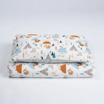 Povlečení Tulimese Povlečení béžové teepee šedozelená ROZMĚRY POVLAKU NA PEŘINU: ŽÁDNÝ POVLAK NA PEŘINU, ROZMĚRY POVLAKU NA POLŠTÁŘ: POVLAK NA POLŠTÁŘ 55X35 CM